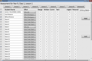Word Student Assessment System
